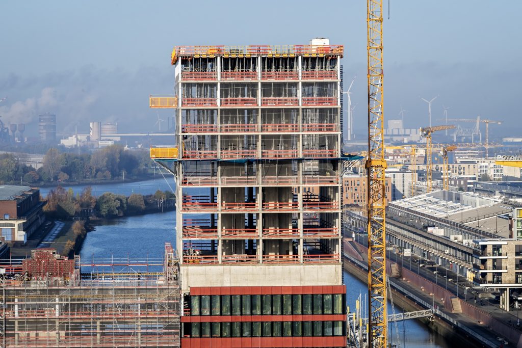 Europahafenkopf Bremen Ansicht Hafenbecken